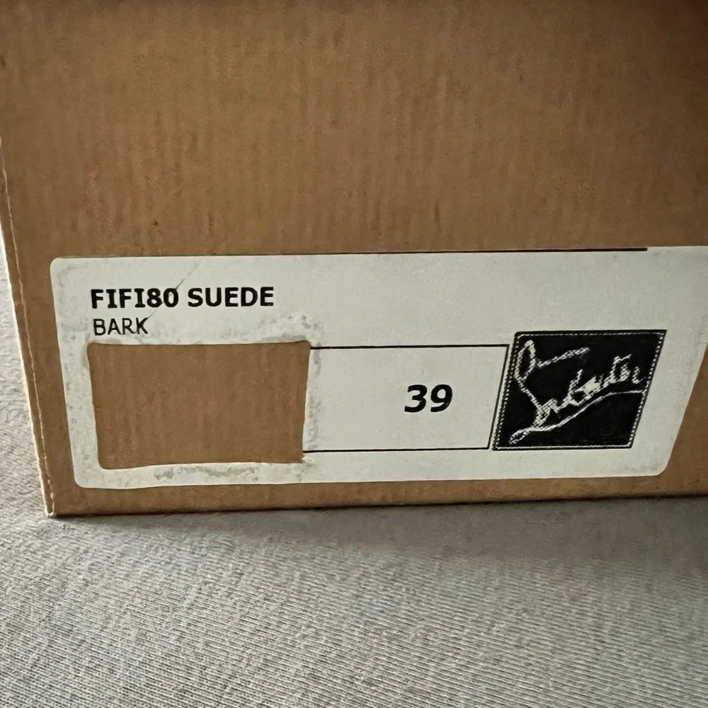 Christian Louboutin Fifi Bark Suede Pumps - Picture 7 of 11